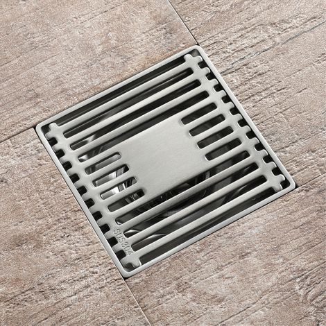 Siphon de sol - Siphon de sol extérieur pour salle de bain - Siphon de sol extérieur pour balcon épaissi anti-blocage, anti-insectes et anti-odeurs 100 mm (1/5)