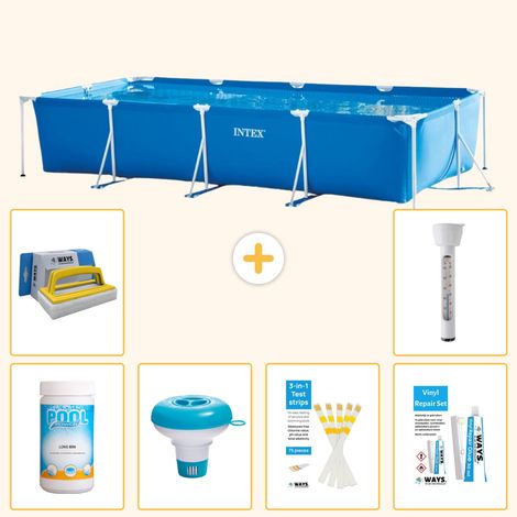 Intex Piscine Tubulaire Rectangulaire - 450x220x84 cm - 7-pièces S21259 (1/5)