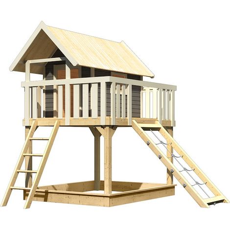 Akubi Stelzenhaus Fidel terra mit Netzrampe