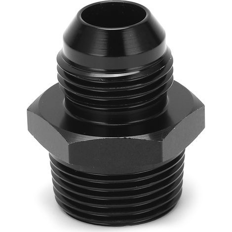 Ortviai Raccord droit carburant 10 AN vers NPT 3/4 en aluminium 6061-T6 anodisé noir (1/5)