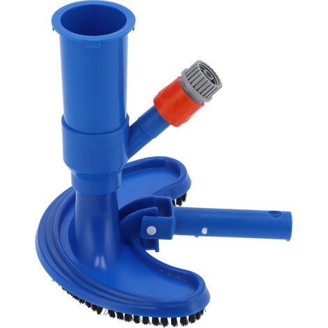 Nettoyeur de piscine avec manche à brosse pour fontaines, bassins à poissons et piscines. (1/5)