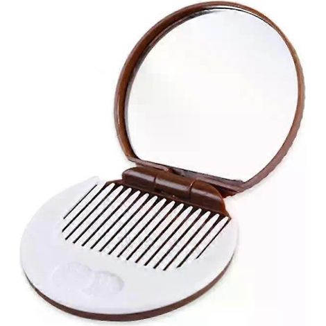 Miroir portable en biscuit fourré au chocolat, outil de soin de la peau, miroir de maquillage (1/4)