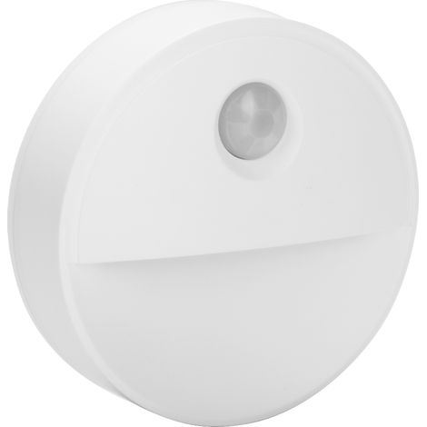 Magnetisches PIR-Infrarot-Nachtlicht mit Bewegungsmelder, weißes ABS, 80 x 80 x 23 mm, für Weinkeller/Kleiderschrank, 1 Stück (1/5)