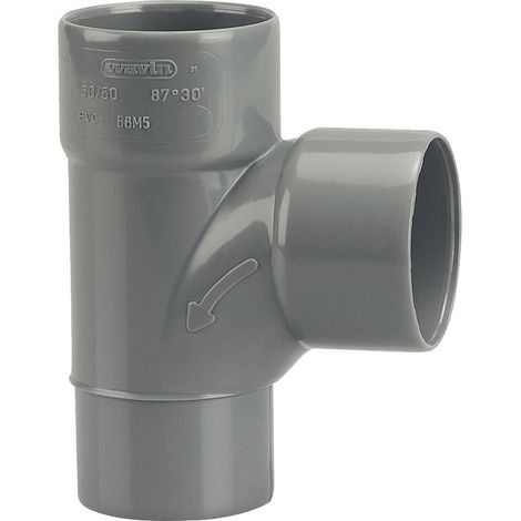 Raccord pvc wavin 3026010 angle 87°30