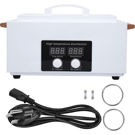 Stérilisateur haute température 110V pour outils manucure, autoclave UV, armoire désinfection ongles, US (1/5)