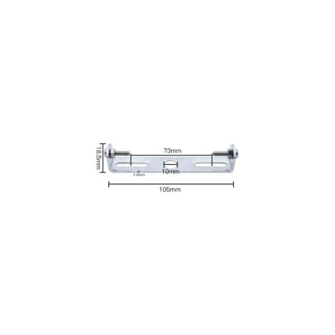 [4 pezzi] Staffa di montaggio per plafoniera da 105 mm, accessori per lampade a sospensione, piastra di base per plafoniera, piastre per lampade da soffitto, staffe e accessori - Crezuo