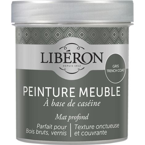 Peinture meuble à base de caséine LIBERON Gris Trench Coat mat 500 ML