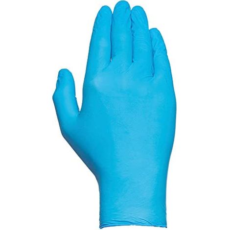 Schachtel mit 100 preiswerten puderfreien Einweghandschuhen aus Nitril, Größe XL JUBA