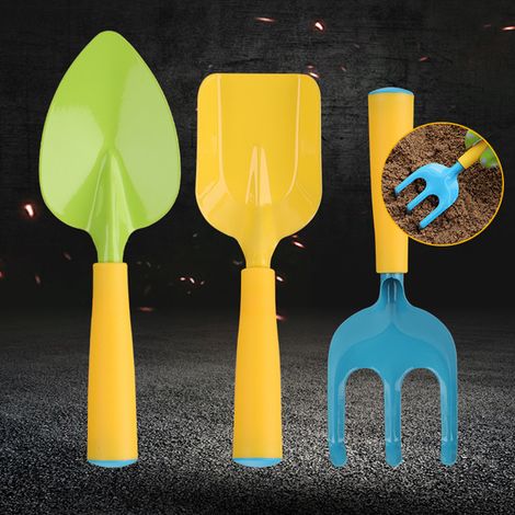 Ensemble de 9 outils de jardinage pour enfants, kit d'outils à main pour le jardin, jouets de plage et de sable (1/5)