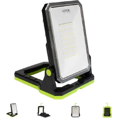 lámpara portátil led de trabajo lilm13g65-01. recargable usb-c. base magnética. abs. 1300 lm - luceco