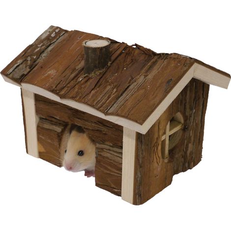 Rosewood Small Animal Activity Toy Forest Cabin Boredom Breaker (1/3)