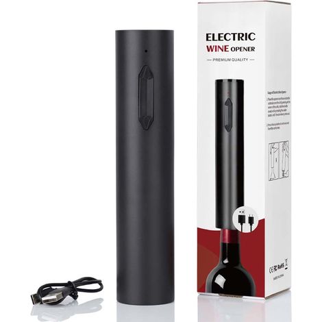 Ouvre-Bouteille Électrique : Retrait Facile des Bouchons avec Recharge USB (1/5)