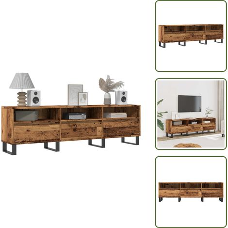 TV-Schrank Altholz-Optik 150x30x44,5 cm Holzwerkstoff - TV-Schrank - TV-Schränke - TV-Ständer - TV-Board