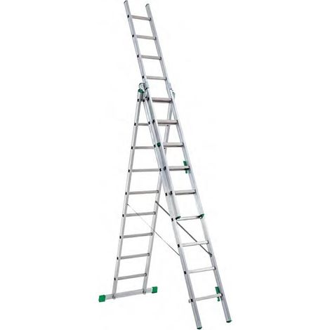 Scala Scaletto Sfilo in Alluminio Tecna 9 + 9 Gradini Max 150 kg (1/2)