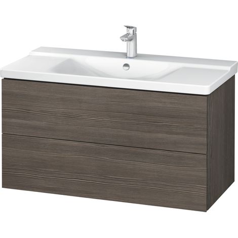 Mobile toilette Duravit L-Cube Vanity a parete larghezza 1020mm, profondità 481, 2 cassetti, adatto per P3 Comfort Articolo 233210, colorazione: Pino Terra Decor Pine Terra - LC625005151 (1/4)
