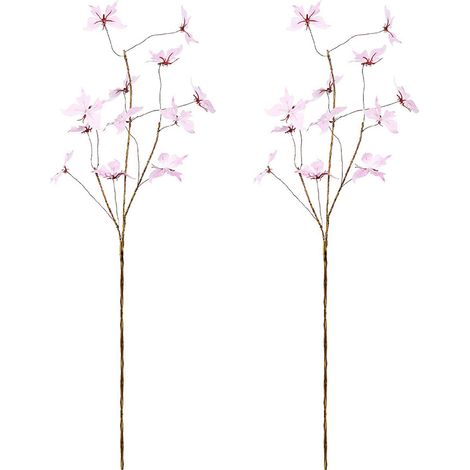 Papillons décoratifs muraux Lot de 2 pièces Style champêtre moderne Ornement intérieur salon Design élégant et naturel (1/5)