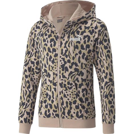 Puma ALPHA AOP FZ Mädchen-Hoodie, pink, 67021847, Größe 176