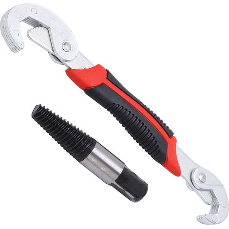 Extracteur de vis en acier haute carbone, filetage fin, démonte boulons et tuyaux cassés, clé incluse, taille G3/4in (1/5)