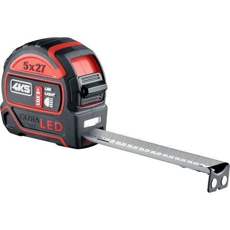 4K5 Tools LDX 5+ 606.110-5 Metro a nastro Luce LED integrata 5 m Acciaio, ABS