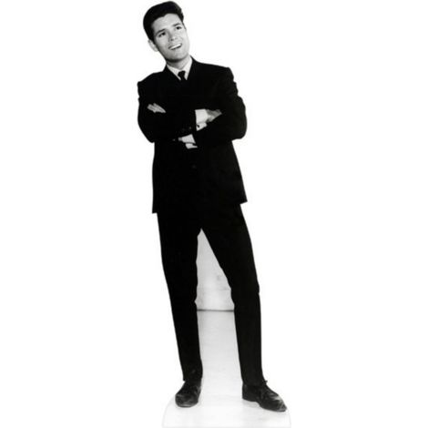 Figurine en carton  Cliff Richard - Noir et blanc 178cm (1/4)