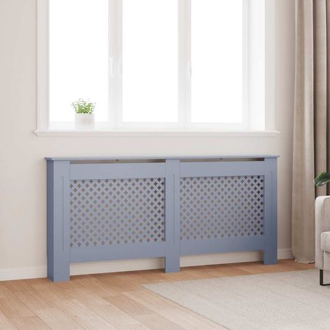 Cache-radiateur anthracite 172x19x81,5 cm MDF