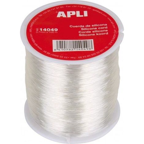 Apli Agipa - Bobine fil silicone Ø 0,7 mm Transparent 100 m