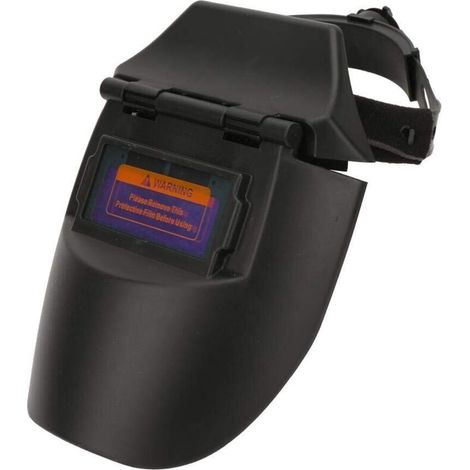 Solarbetriebene Schweißermaske, automatischer, variabler Licht-Fotoelektrischer Halbhelm für Schweißer, Kopfschutz (Schwarz) (1/5)