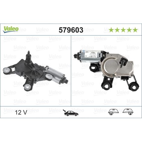 Moteur d'essuie-glace Valeo 579603 AUDI 8E9955711A 8E9955711B 8E9955711C (1/3)