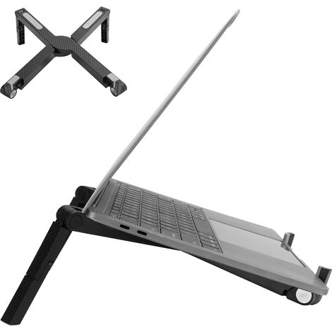 Support pour PC Portable Réglable en Hauteur - Noir (1/5)