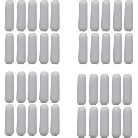 40 Stück PTFE-Magnetrührer, Rührstab, Laborrührstab, Magnet, Magnetrührstab (7 x 25 mm) (1/5)