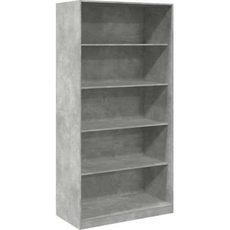 Maison Exclusive - Kleiderschrank Betongrau 100x50x200 cm Holzwer (1/5)