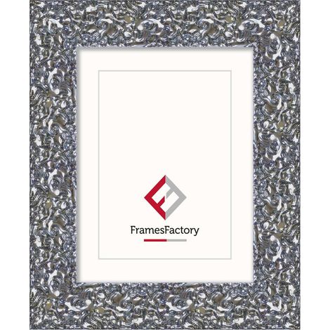 Cornice portafoto decorativa barocca Jula, 20 x 30 cm, argento. (1/5)