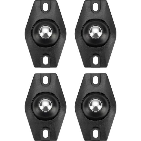 Sollbry 4er-Set kleine Rollen, Mini-Möbelrollen, Lenkrollen, 360°-Lenkrollen mit Selbstklebefunktion, universelle Mini-Kleberollen für Mülleimer, Kisten und Möbel (1/5)