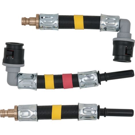 KS Tools - Jeu d'adaptateurs, 3 pcs SAE 8 x 30 mm (jaune) - 150.1865