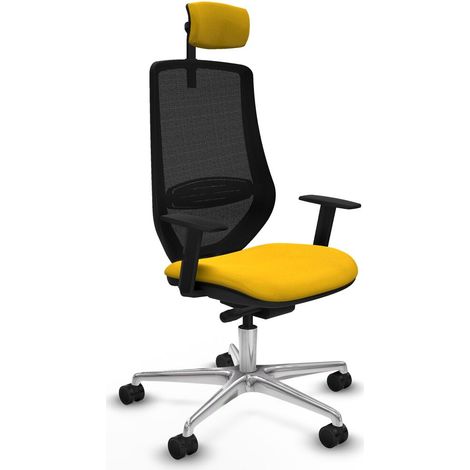 Sedia da Ufficio Piqueras y Crespo D086N2W Giallo (1/5)
