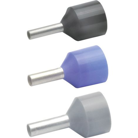 Klauke 43410 Aderendhülse 4 mm² Teilisoliert Grau 100 St.