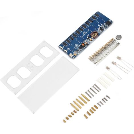 Kit de montage d'horloge à tubes Nixie DIY avec affichage LED - Projet électronique (1/5)
