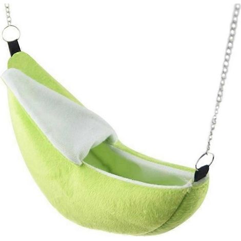 Hamac suspendu pour petits animaux, lit chaud en forme de banane pour furet Golden Bear