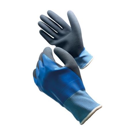 GUANTO LATTICE SCHIUMATO BLU WORKIT - MAGLIA LEGGERA SINTETICA BLU  8- 12 paia