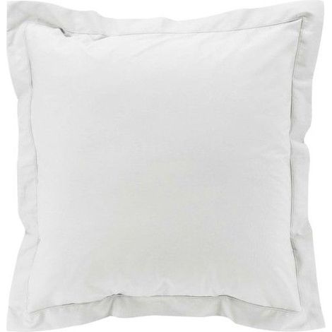 Taie d'oreiller Percale - douceur d'intérieur - 63x63 cm - Percale de coton - Blanc - Douceur et durabilité (1/5)