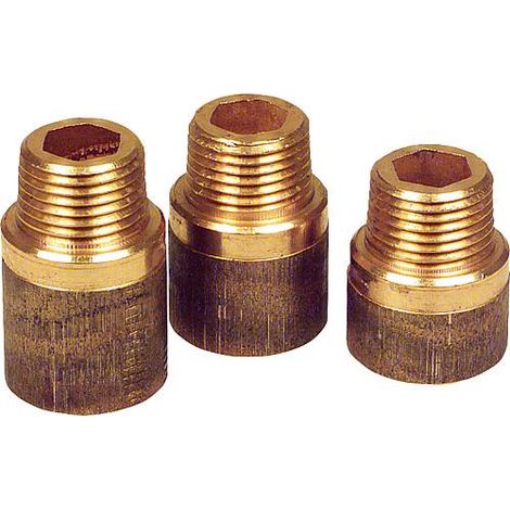 Rallonge de robinet en bronze certifie DVGW Type 3540, 1"x50mm (fem/male) (1/2)
