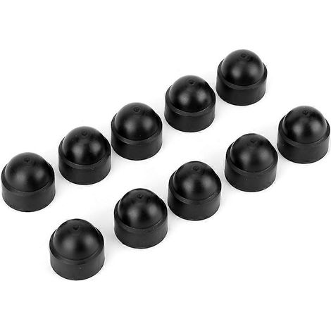 10 Stück 22 mm / 0,87 Zoll M10 Sechskantschrauben Muttern Kopfkappen Schutzabdeckung Autozubehör