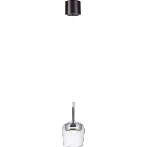 Lampada sospensione moderna cromo vetro LED 9W CCT (1/5)