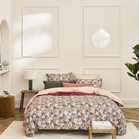 Housse de Couette en Percale de Coton, 200 x 200 cm, Ohana (1/5)