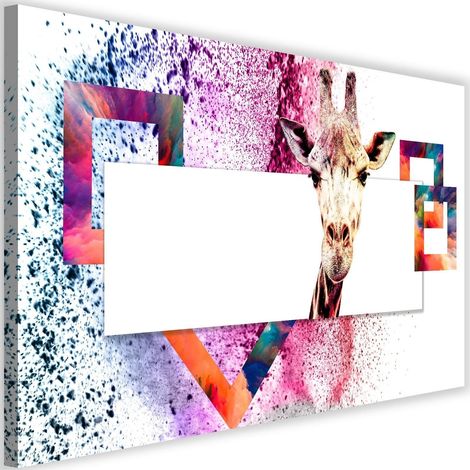 Tableau sur toile Animaux girafe 60x40 (1/5)