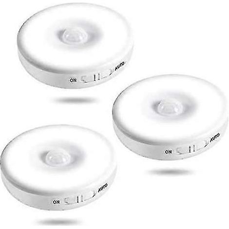 Veilleuse LED à détecteur de mouvement, rechargeable, double commande, fixation magnétique pour couloir, placard, escalier, chambre d'enfant, blanc froid (1/5)