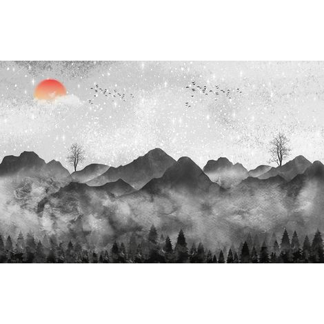 Papier peint panoramique - Paysage Boho - 130 cm x 81 cm (1/2)