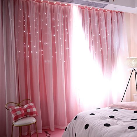 Rideau Voile - 200 x 100 cm - Double Couche avec Oeillets - Pour Fenêtre ou Porte - 1 Pièce (1/5)