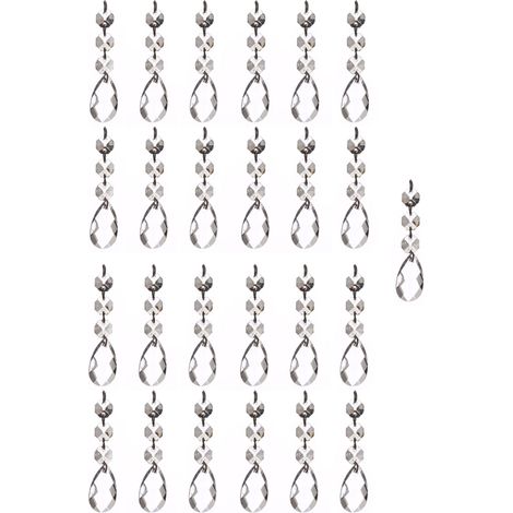 Pendentif Cristal - Anneau Suspension Pour Lustre Suncatcher Dreamcatcher - Décoration DIY Jardin Intérieur - Lot de 25 (1/5)