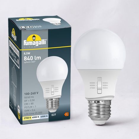 Ampoule LED E27 A60 - 8,5W - CCT - Fumagalli (1/4)